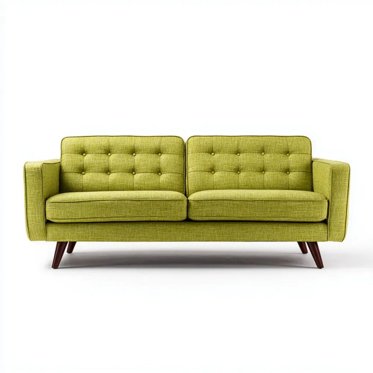 3-osobowa sofa z tkaniny zielona, 180 × 80 × 82 cm